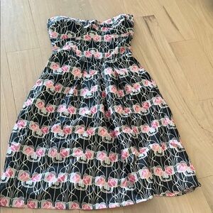 Charming Pink and Black Women’s Dress